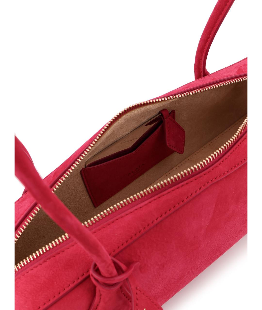 ALAIA Коралловая кожаная сумка через плечо, фото 4