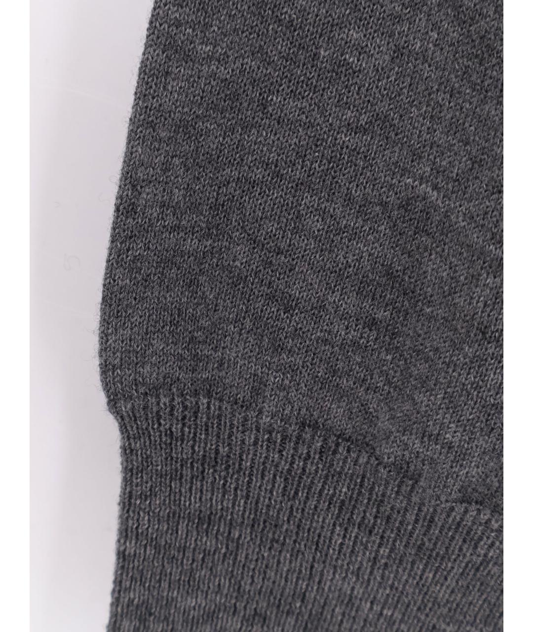 ZEGNA Серый кашемировый джемпер / свитер, фото 3