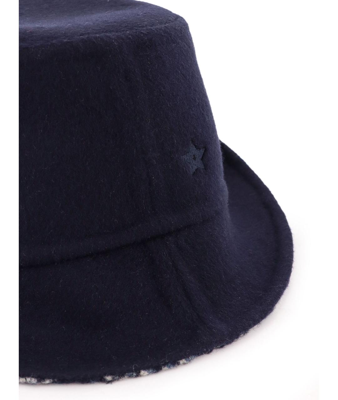 CHRISTIAN DIOR Темно-синяя шерстяная шляпа, фото 3