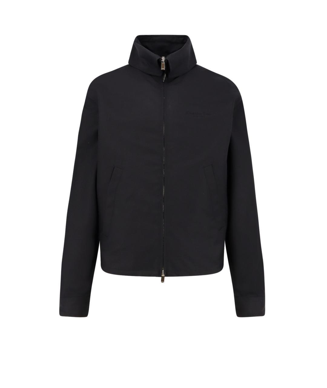 CHRISTIAN DIOR Черная хлопко-эластановая куртка, фото 1