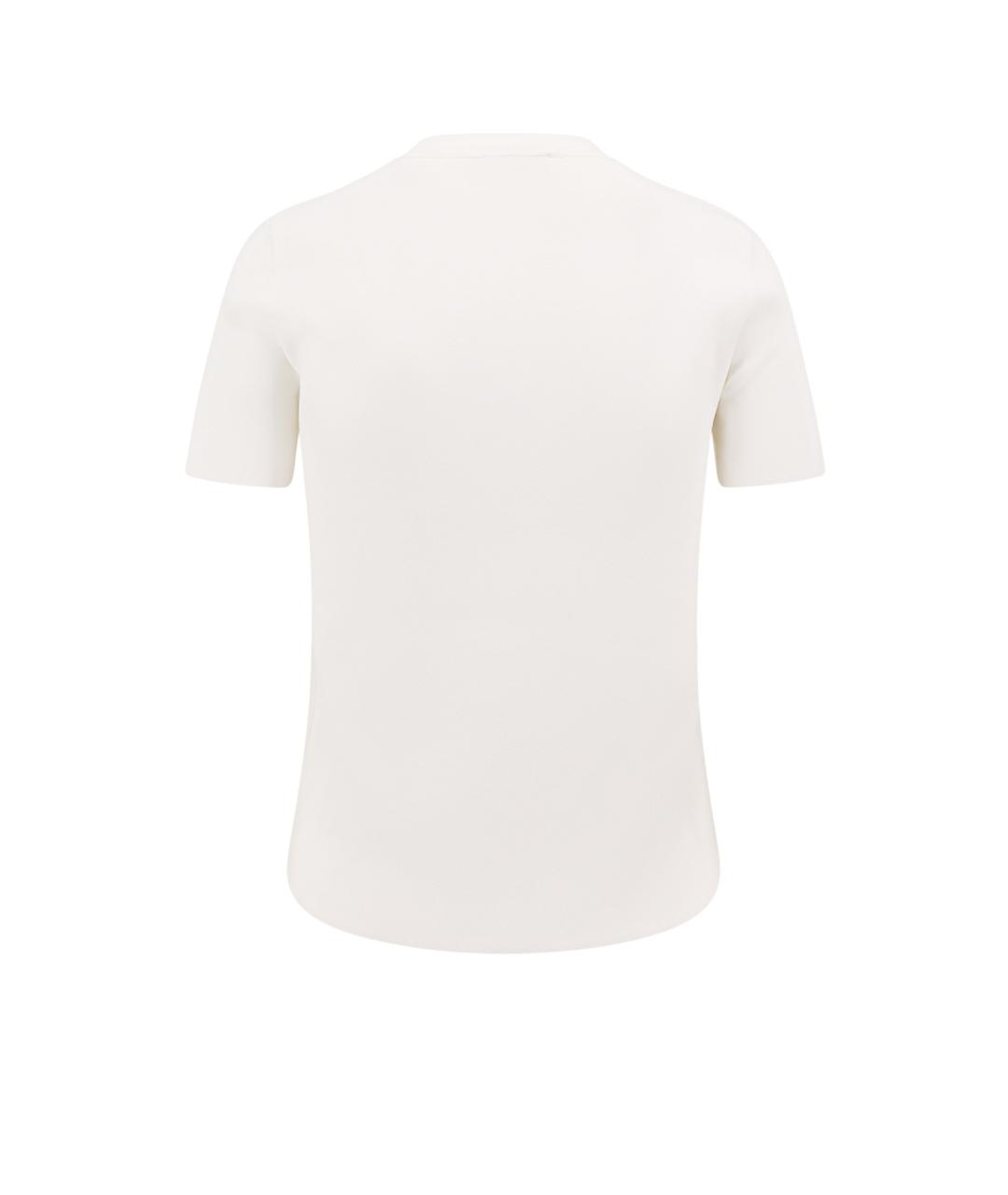 MAX MARA Белая вискозная футболка, фото 2