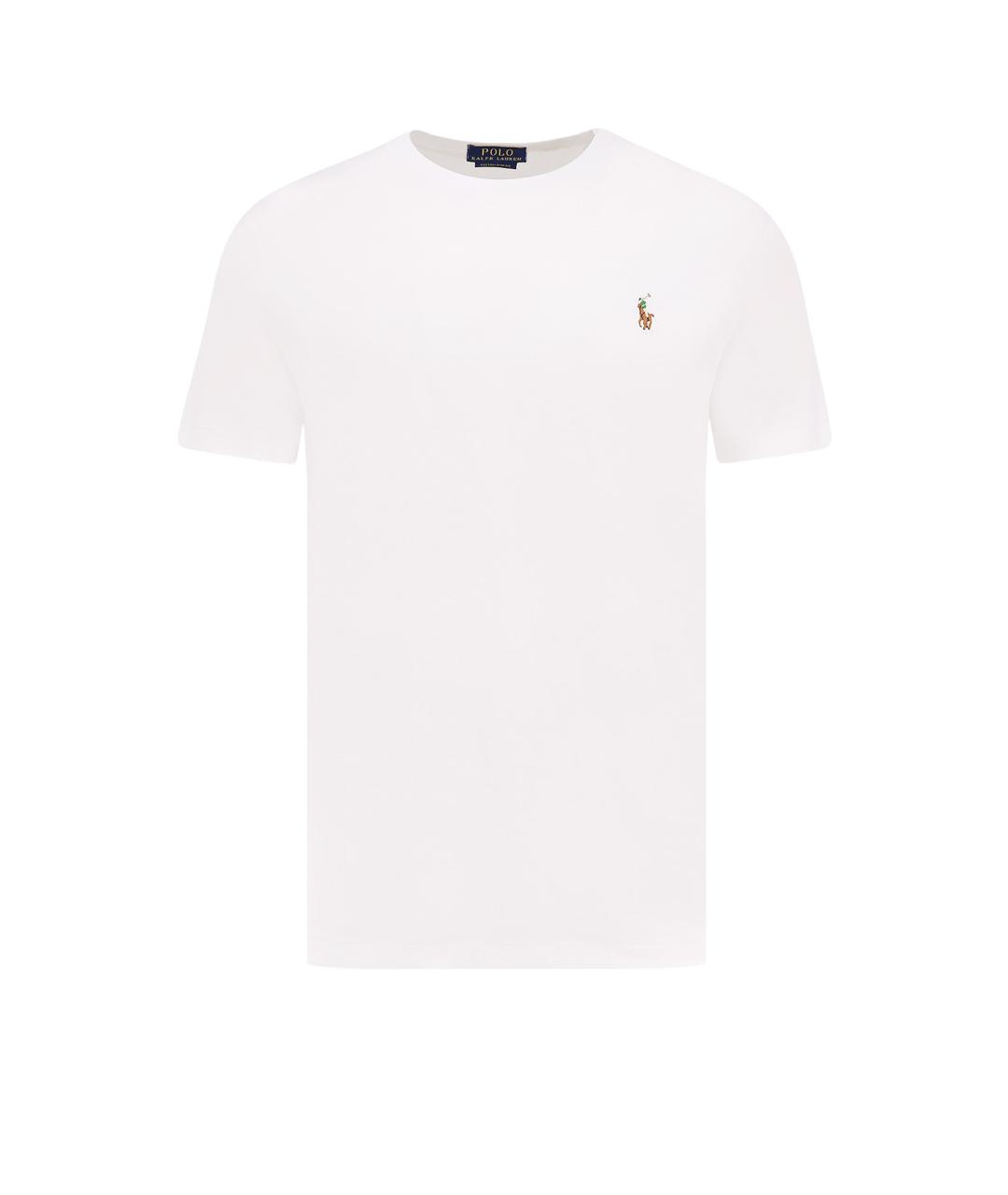 POLO RALPH LAUREN Белая хлопковая футболка, фото 1