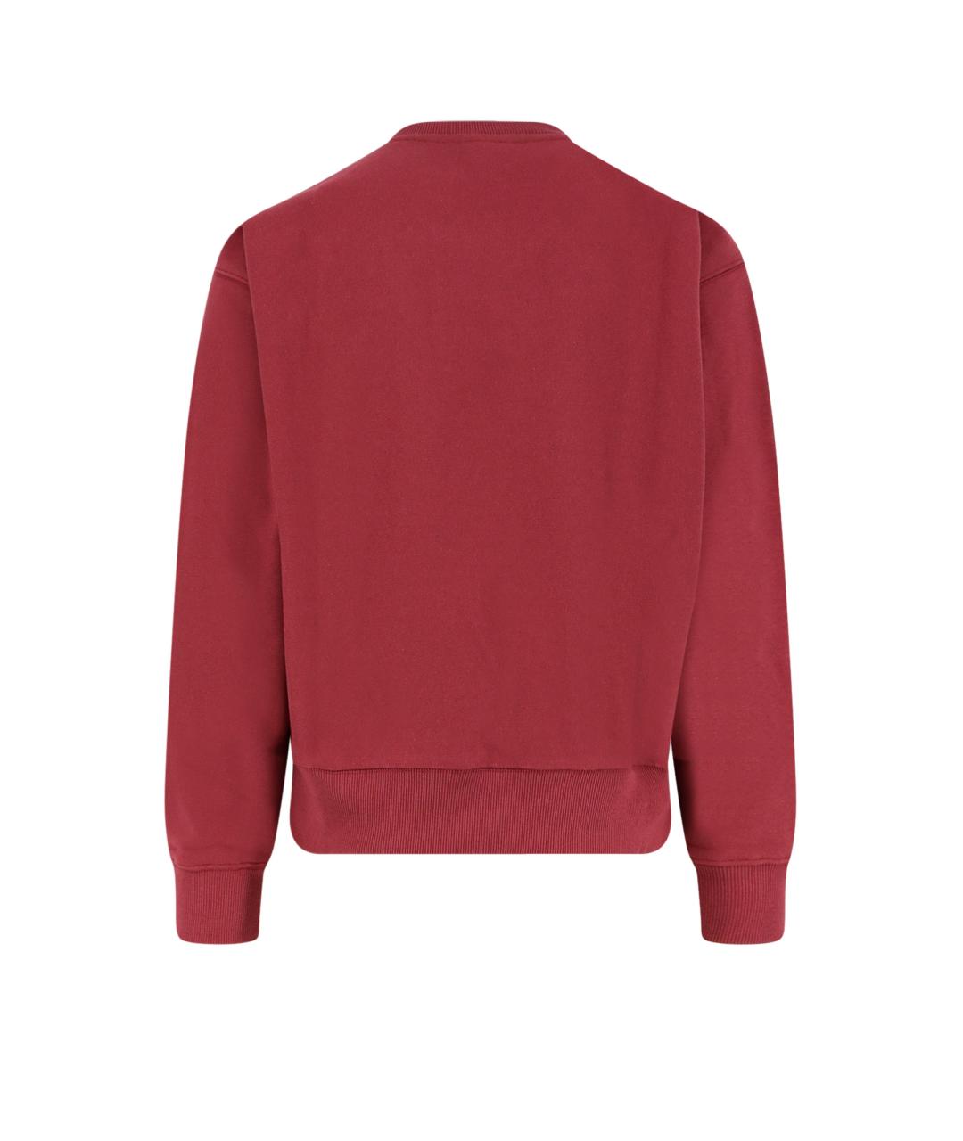 STUSSY Бордовый хлопковый джемпер / свитер, фото 2