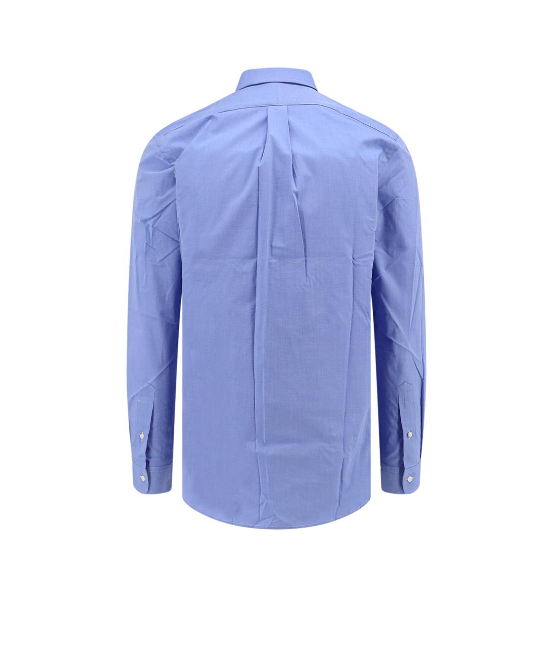 POLO RALPH LAUREN Синяя хлопковая кэжуал рубашка, фото 2