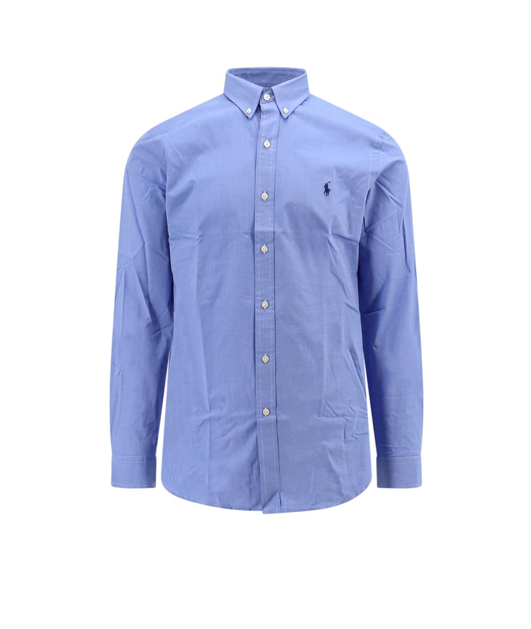 POLO RALPH LAUREN Синяя хлопковая кэжуал рубашка, фото 1