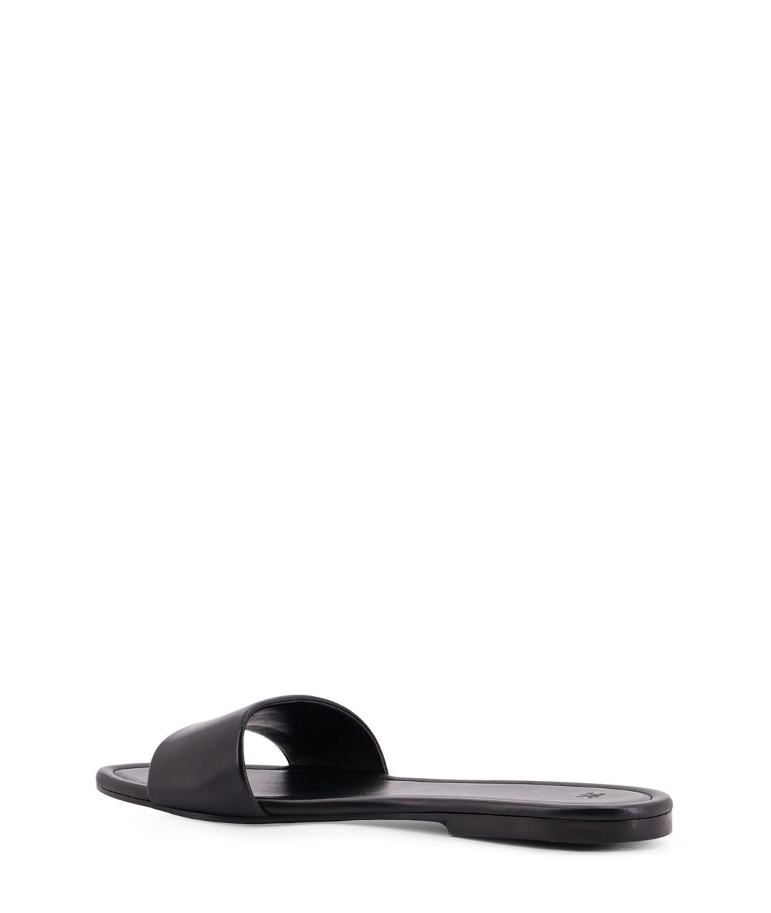 CELINE Черные кожаные шлепанцы, фото 3