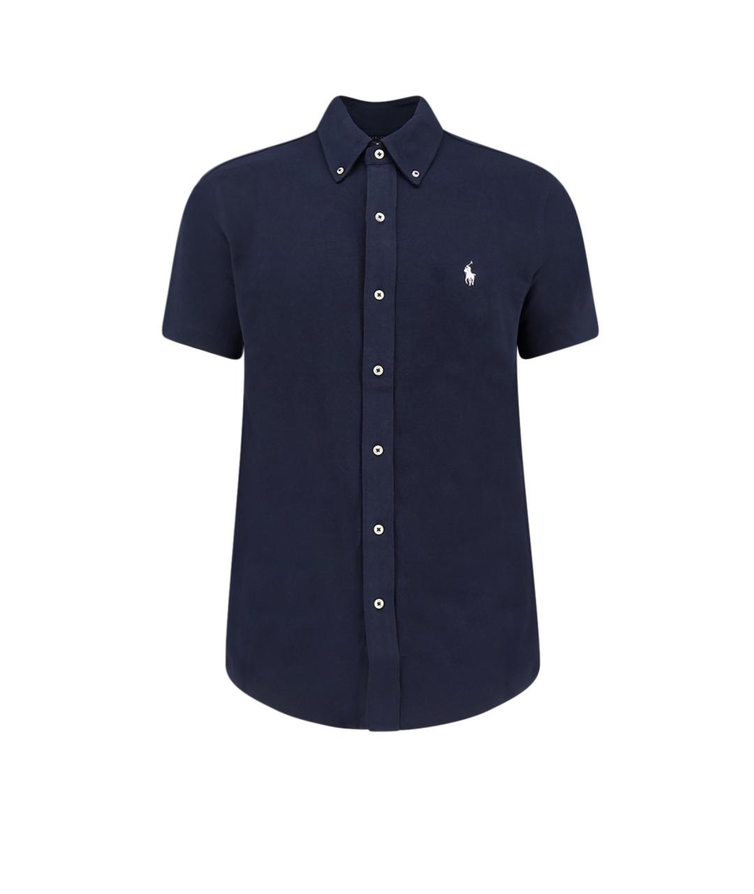 POLO RALPH LAUREN Темно-синяя хлопковая кэжуал рубашка, фото 1