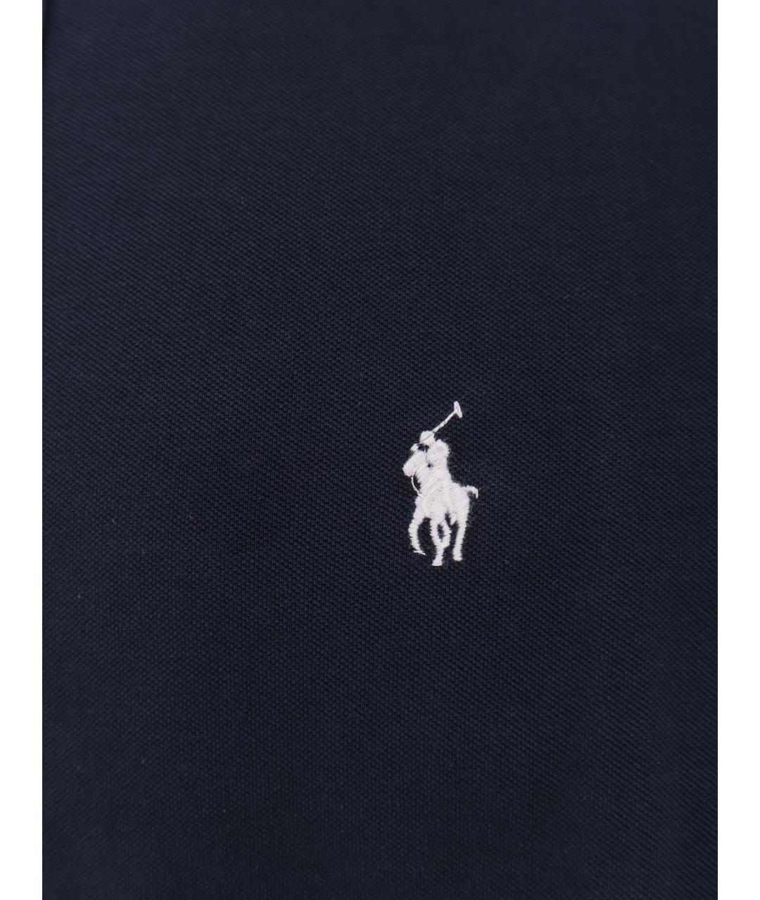 POLO RALPH LAUREN Темно-синяя хлопковая кэжуал рубашка, фото 3