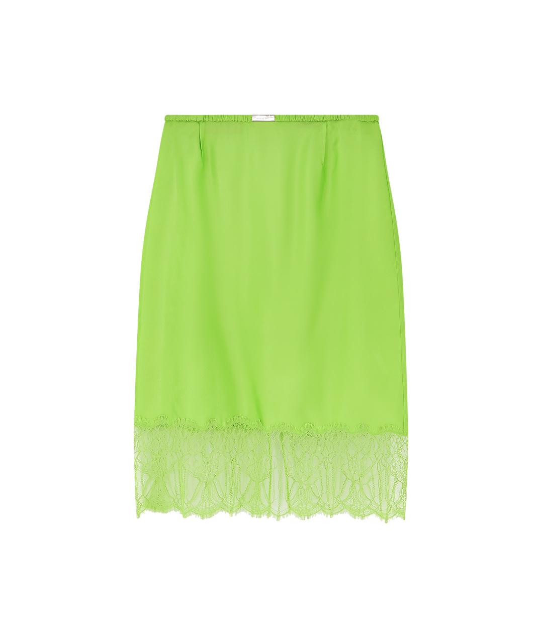 GUCCI Зеленая вискозная юбка миди, фото 1