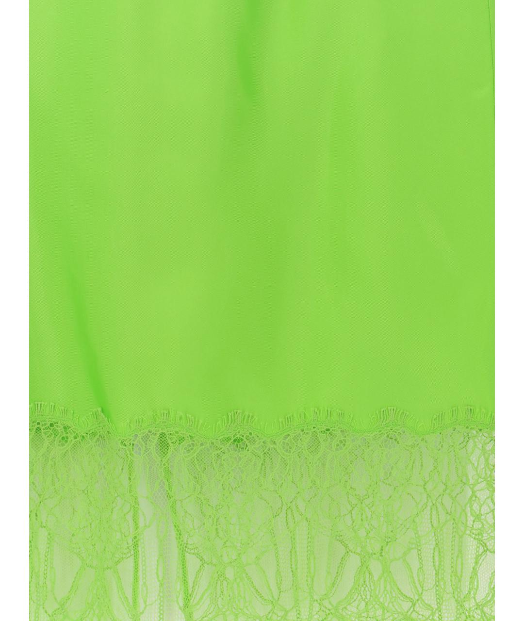 GUCCI Зеленая вискозная юбка миди, фото 4