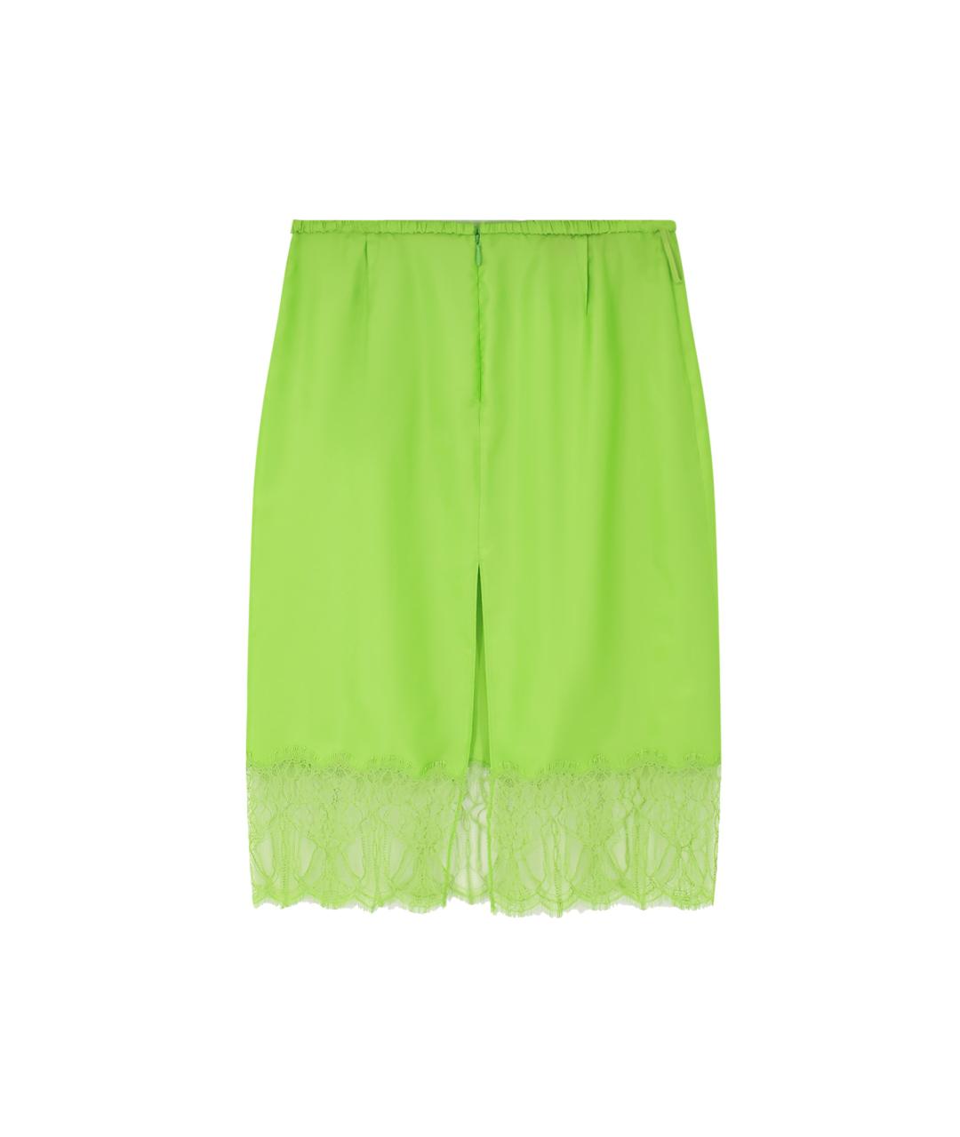 GUCCI Зеленая вискозная юбка миди, фото 2