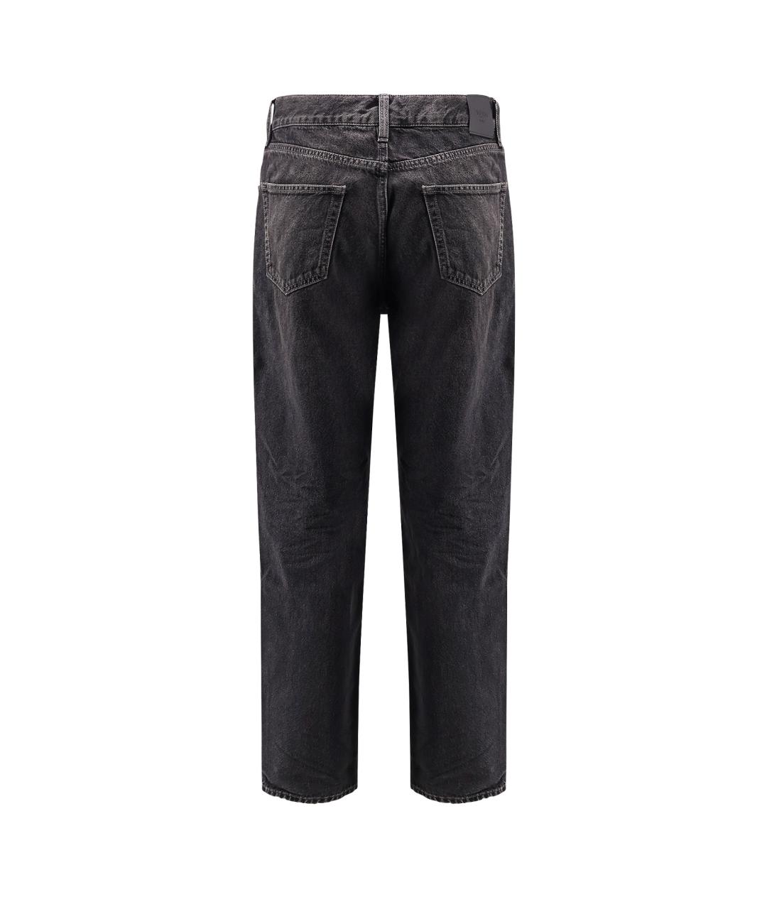 SAINT LAURENT Серые хлопковые прямые джинсы, фото 2