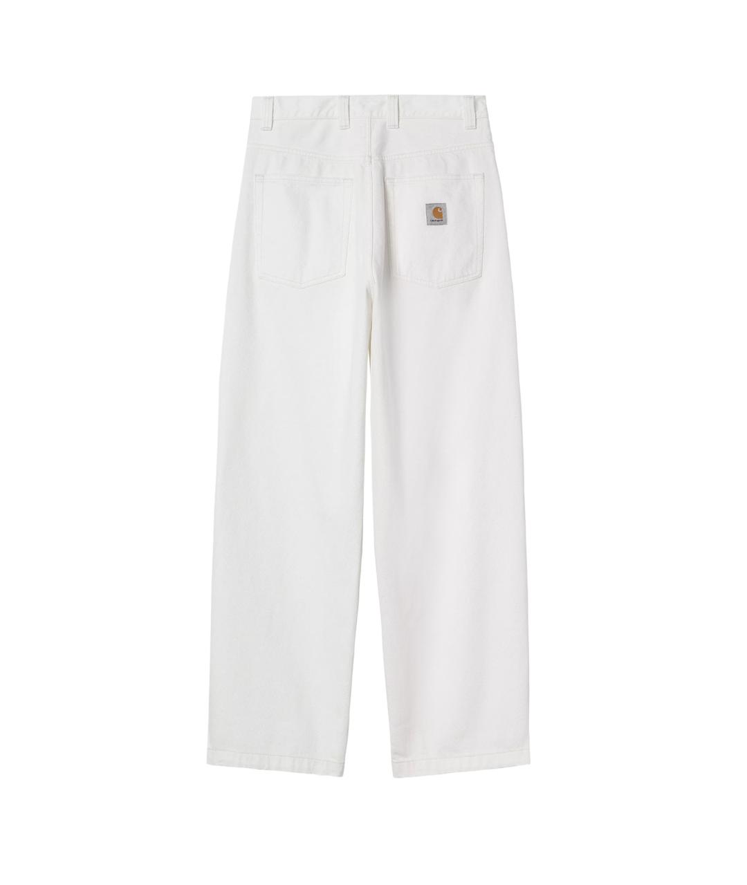 CARHARTT WIP Белые хлопковые прямые джинсы, фото 2