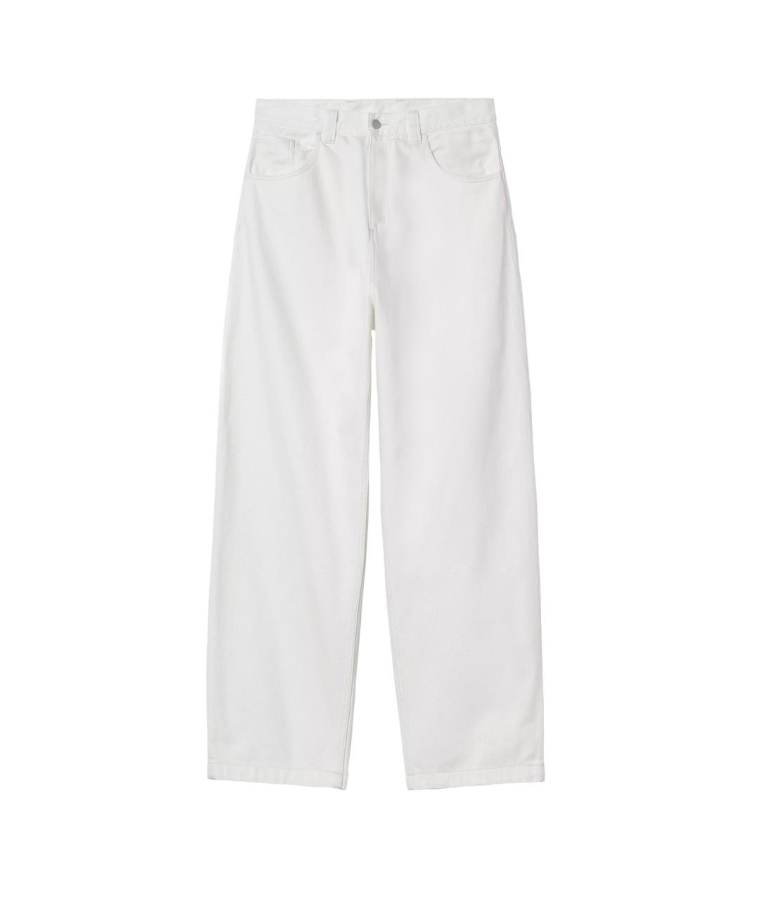 CARHARTT WIP Белые хлопковые прямые джинсы, фото 1