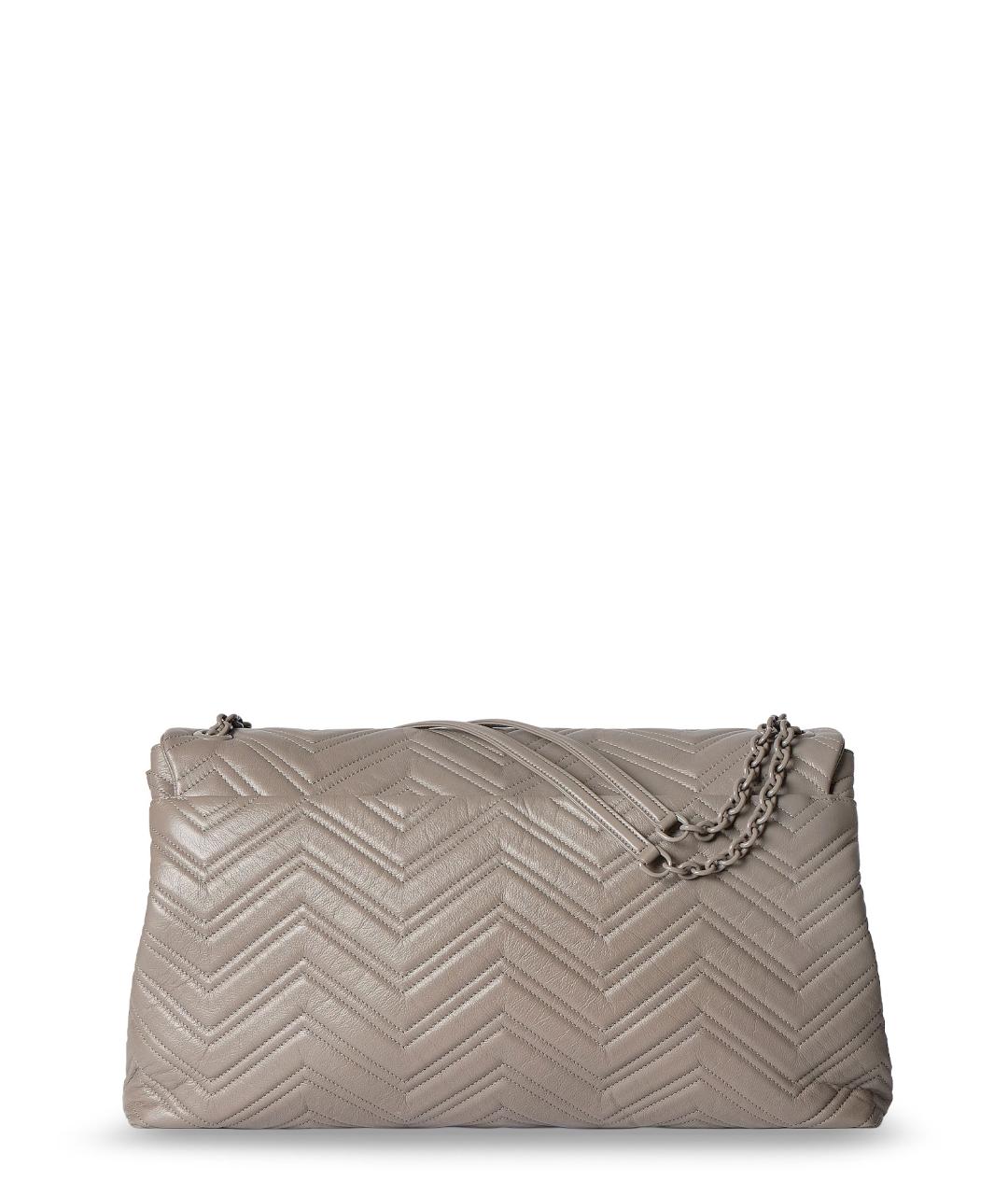 GUCCI Бежевая кожаная сумка через плечо, фото 2