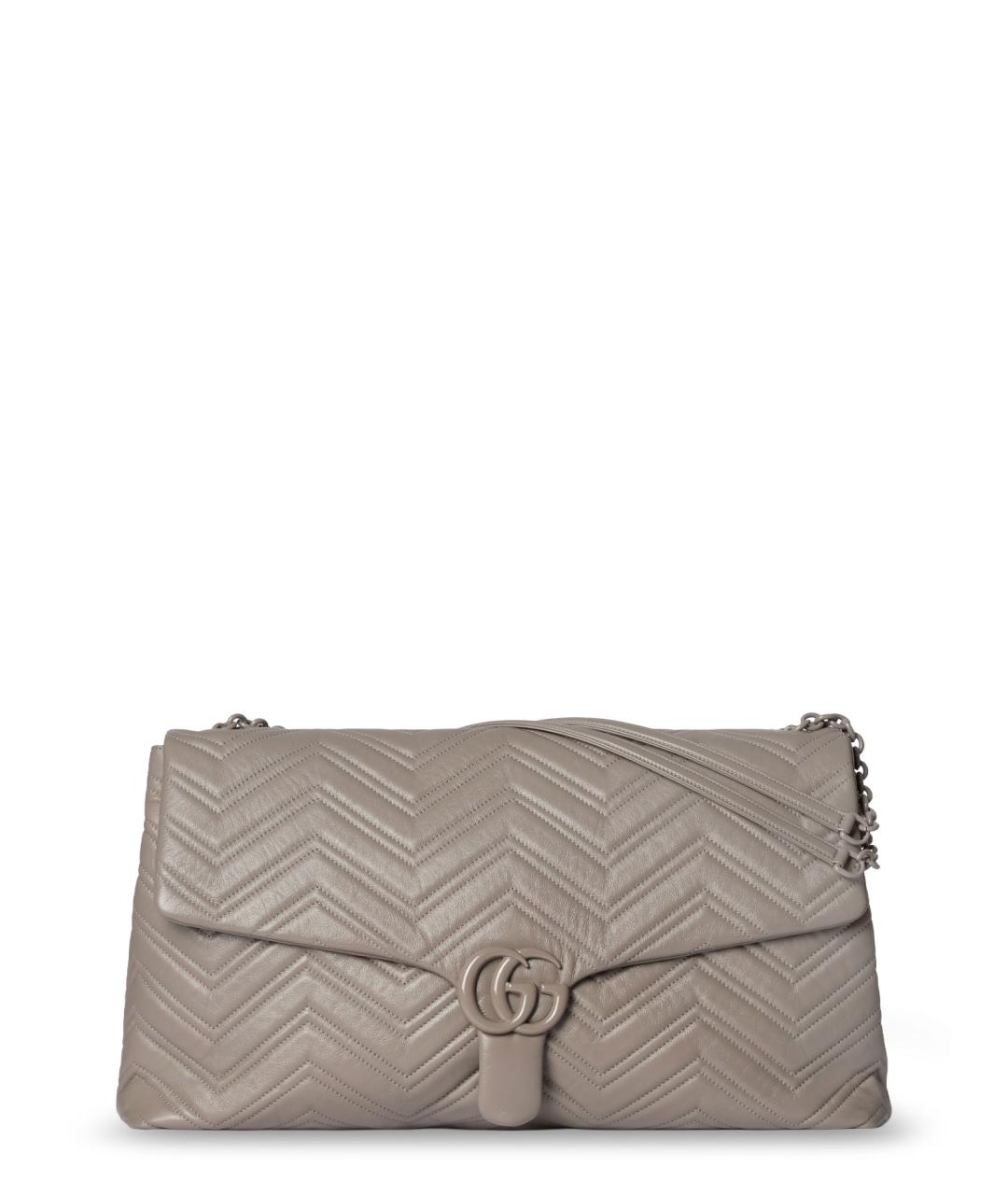 GUCCI Бежевая кожаная сумка через плечо, фото 1