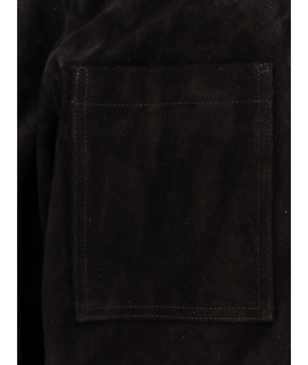 RICK OWENS Черная замшевая куртка, фото 3