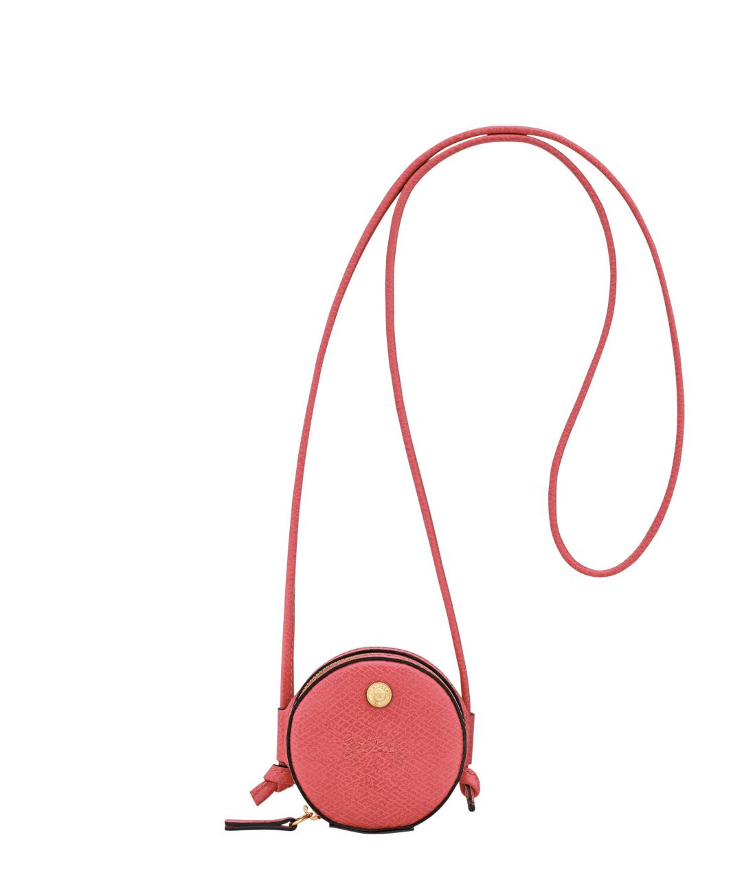 LONGCHAMP Розовый кожаный кошелек, фото 1