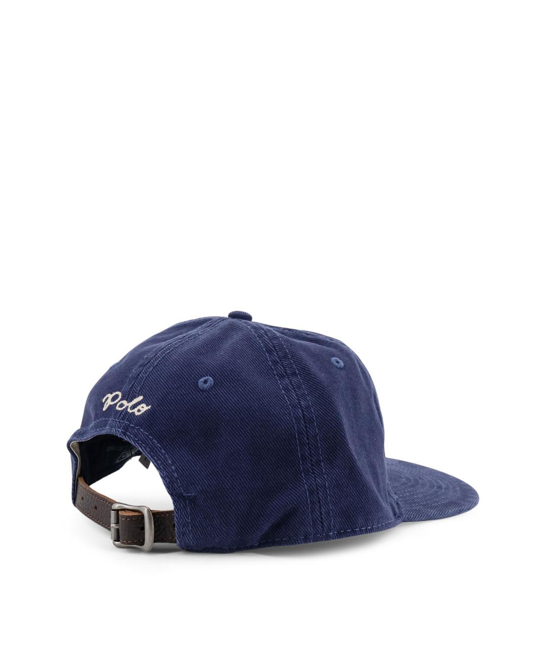 POLO RALPH LAUREN Синяя хлопковая кепка/бейсболка, фото 3