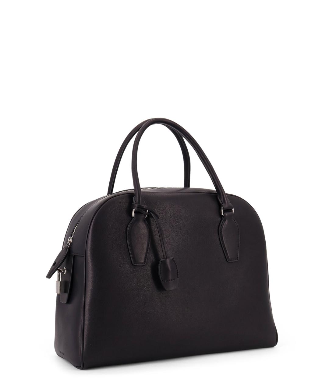 THE ROW Черная кожаная сумка тоут, фото 3