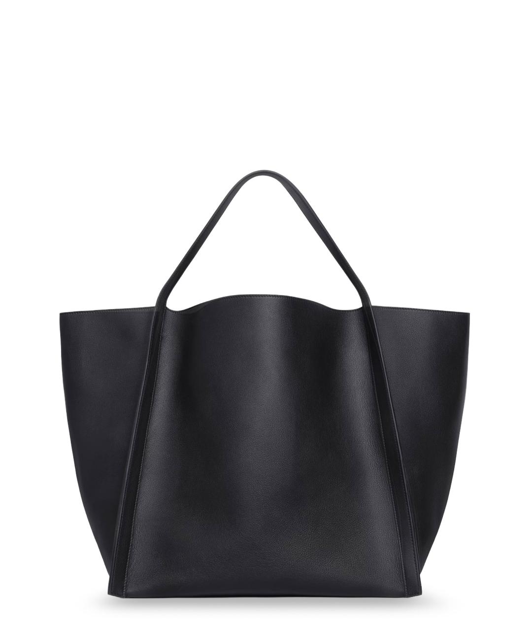 CELINE Черная кожаная сумка тоут, фото 2