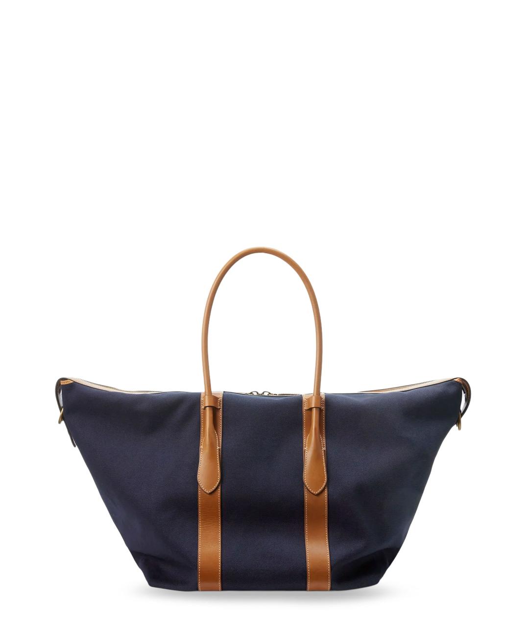 POLO RALPH LAUREN Темно-синяя тканевая сумка тоут, фото 2