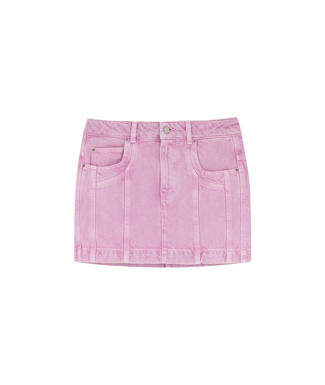 ISABEL MARANT ETOILE Розовая хлопковая юбка мини, фото 1