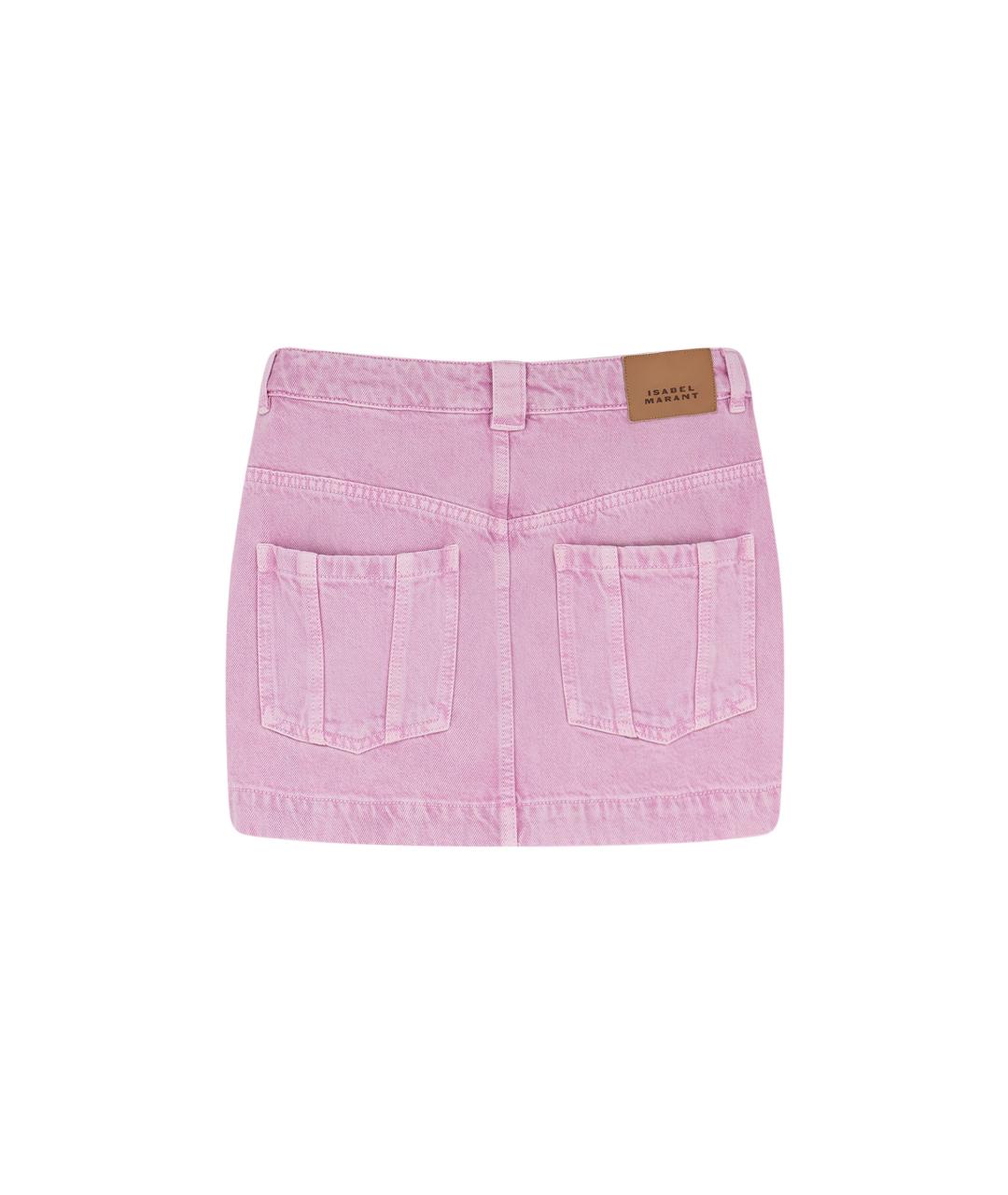 ISABEL MARANT ETOILE Розовая хлопковая юбка мини, фото 2