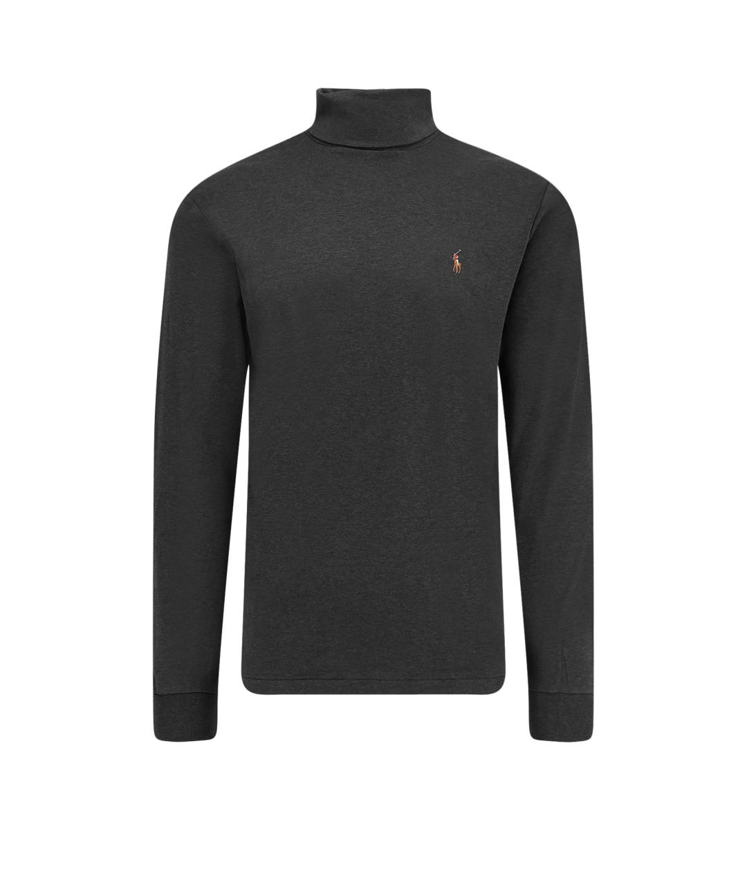 POLO RALPH LAUREN Серая хлопковая водолазка, фото 1