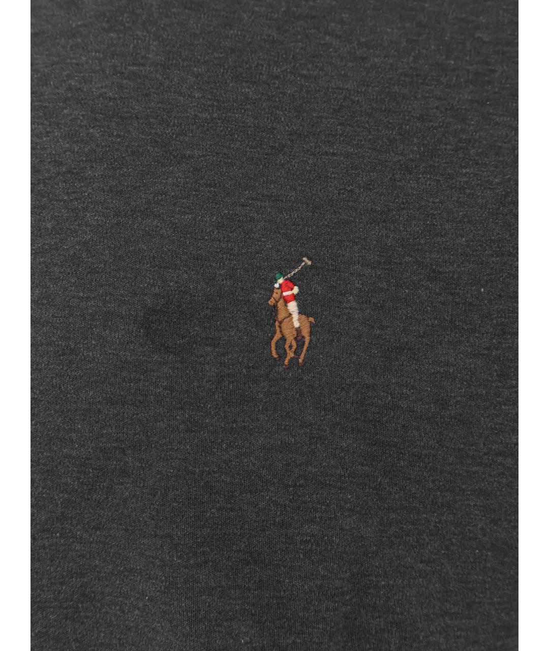 POLO RALPH LAUREN Серая хлопковая водолазка, фото 3