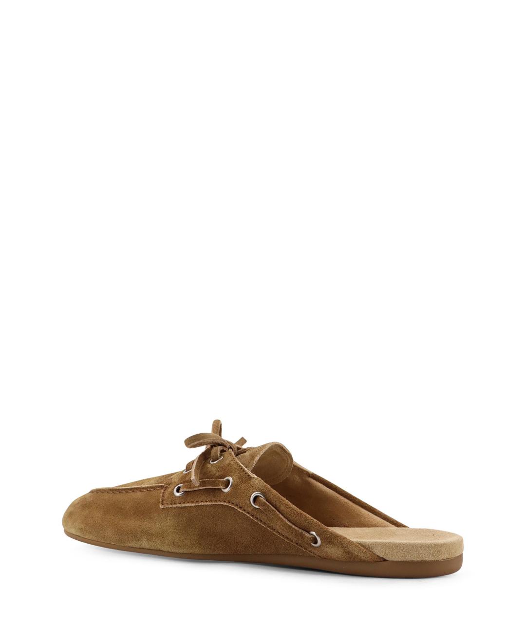 MIU MIU Коричневые замшевые мюли, фото 3