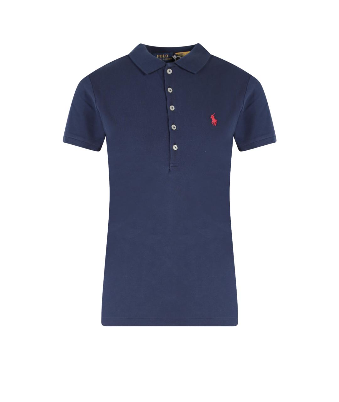 POLO RALPH LAUREN Синяя хлопковая футболка, фото 1