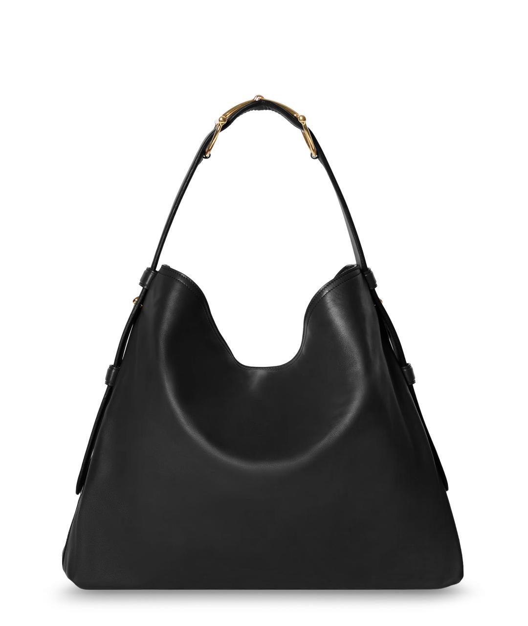 GUCCI Черная кожаная сумка через плечо, фото 2