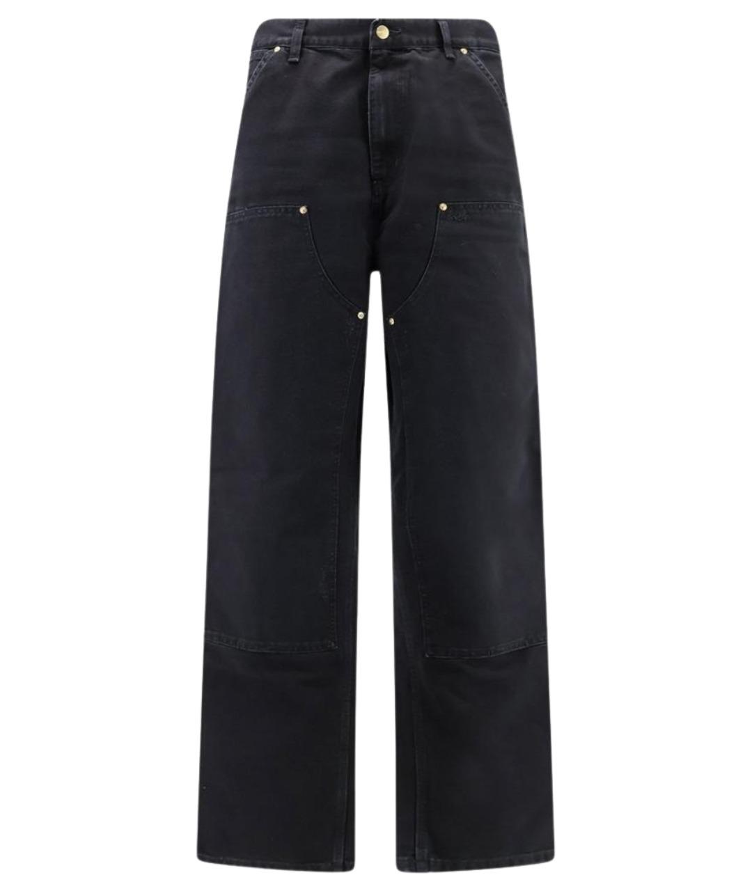 CARHARTT WIP Черные хлопковые прямые джинсы, фото 1