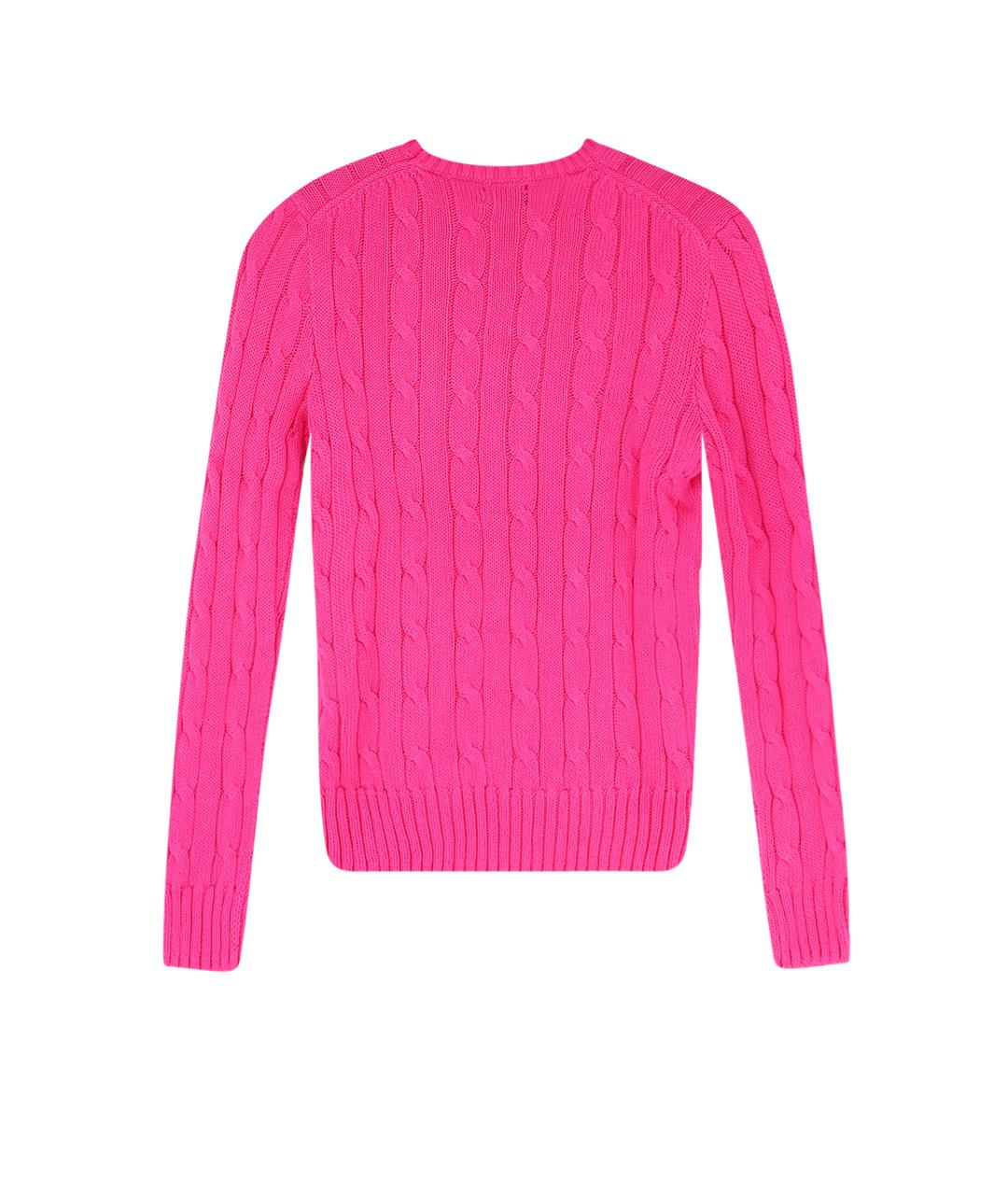 POLO RALPH LAUREN Фуксия хлопковый джемпер / свитер, фото 2