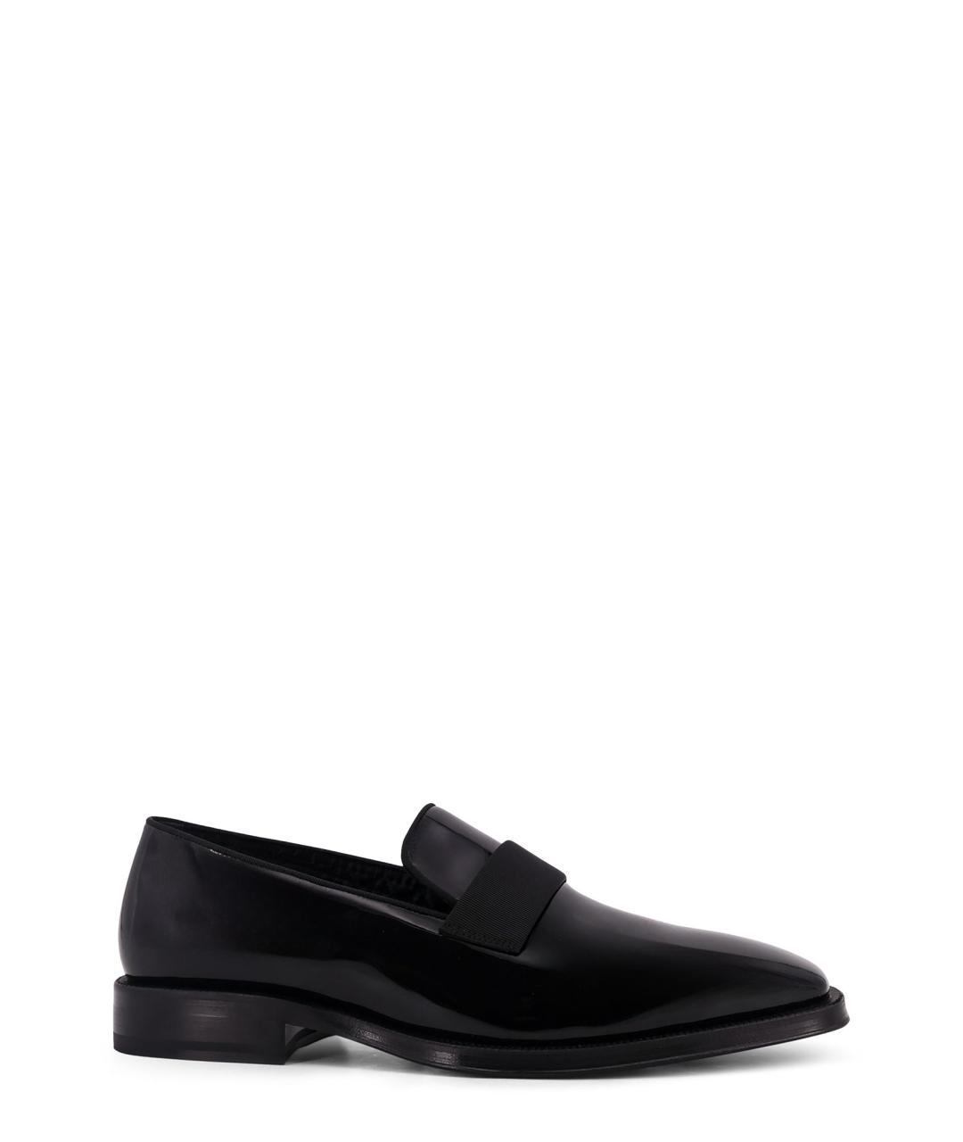 CHRISTIAN DIOR Черные кожаные лоферы, фото 1