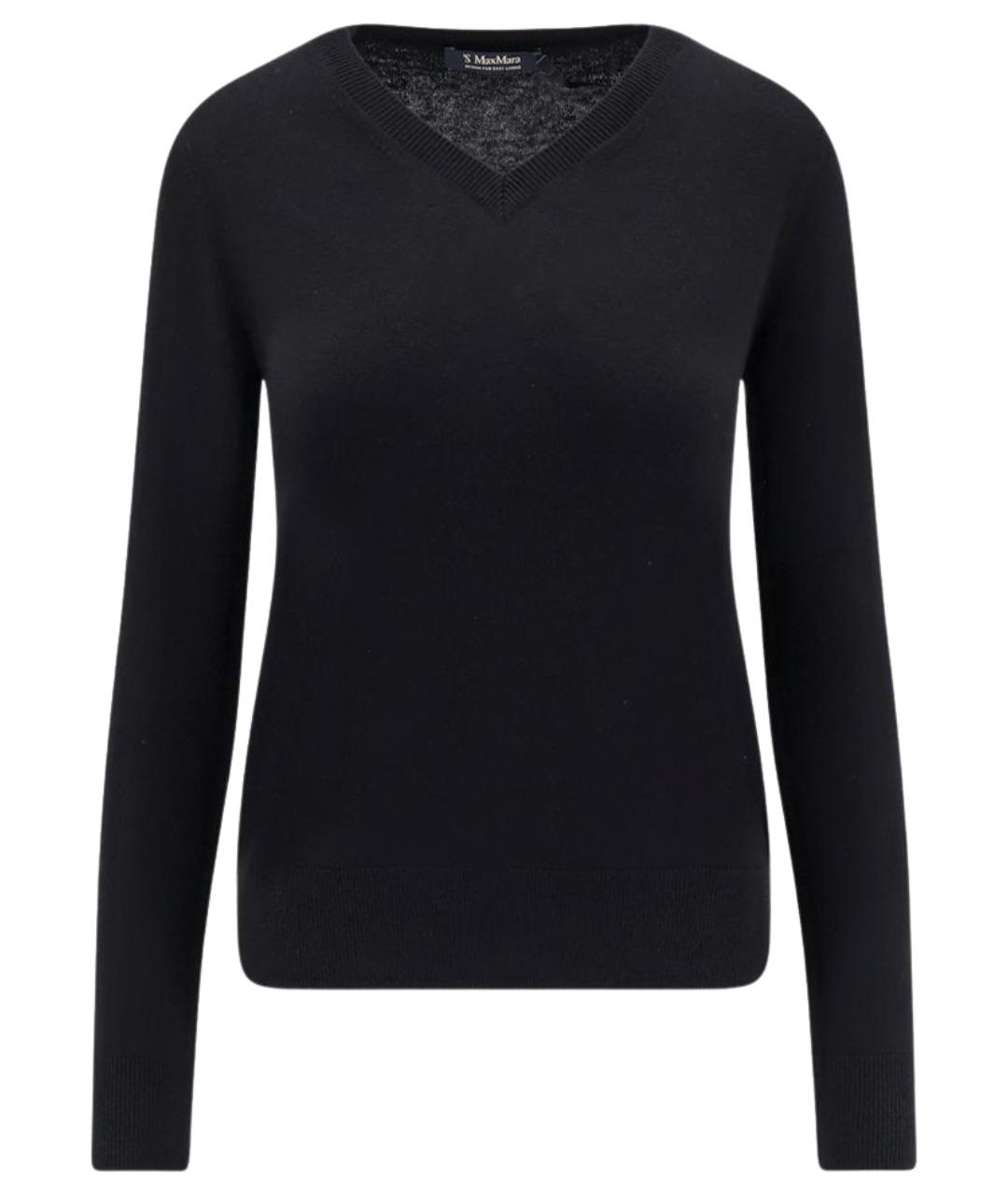 'S MAX MARA Черный шерстяной джемпер / свитер, фото 1