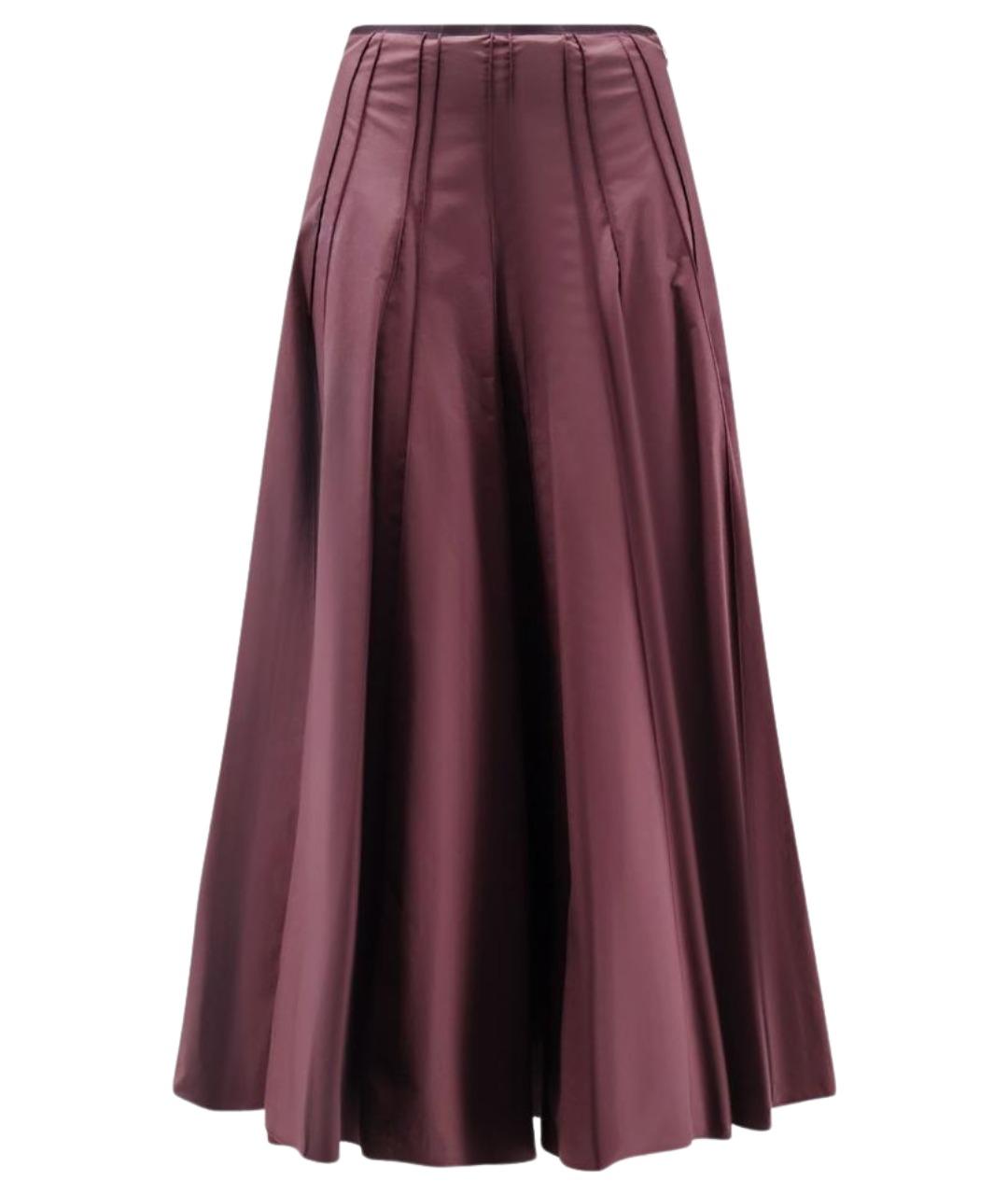 ALYSI Фиолетовая хлопковая юбка миди, фото 1