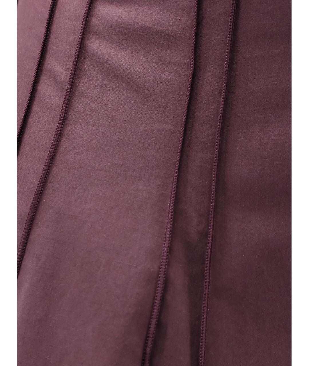 ALYSI Фиолетовая хлопковая юбка миди, фото 3