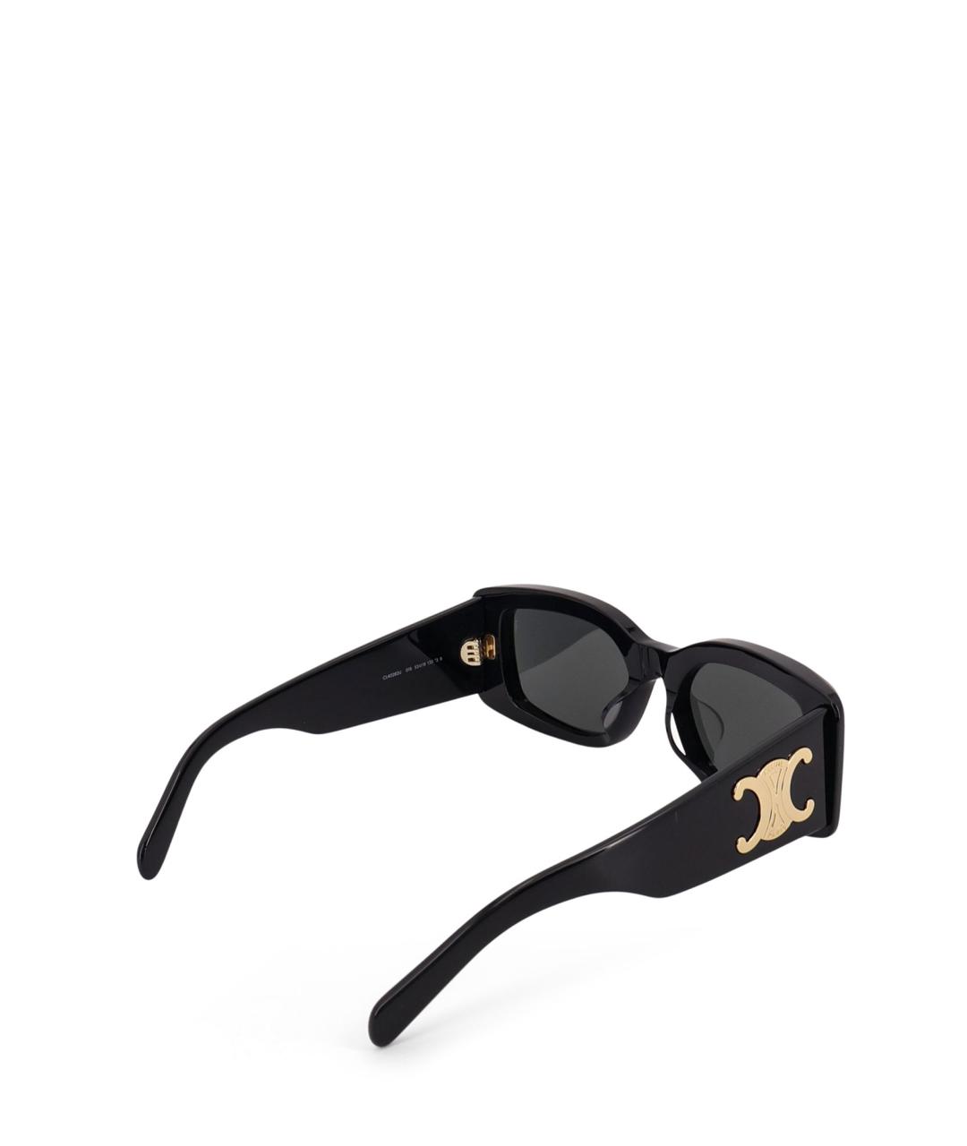 CELINE Черные пластиковые солнцезащитные очки, фото 3