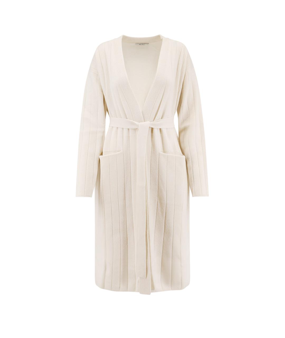 MAX MARA Белый кашемировый кардиган, фото 1