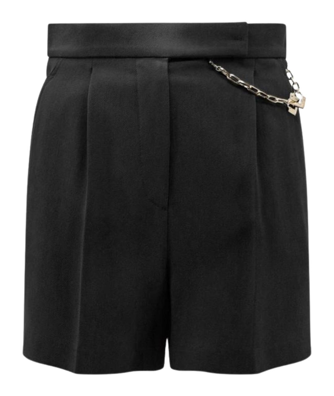 ELISABETTA FRANCHI Черные вискозные шорты, фото 1