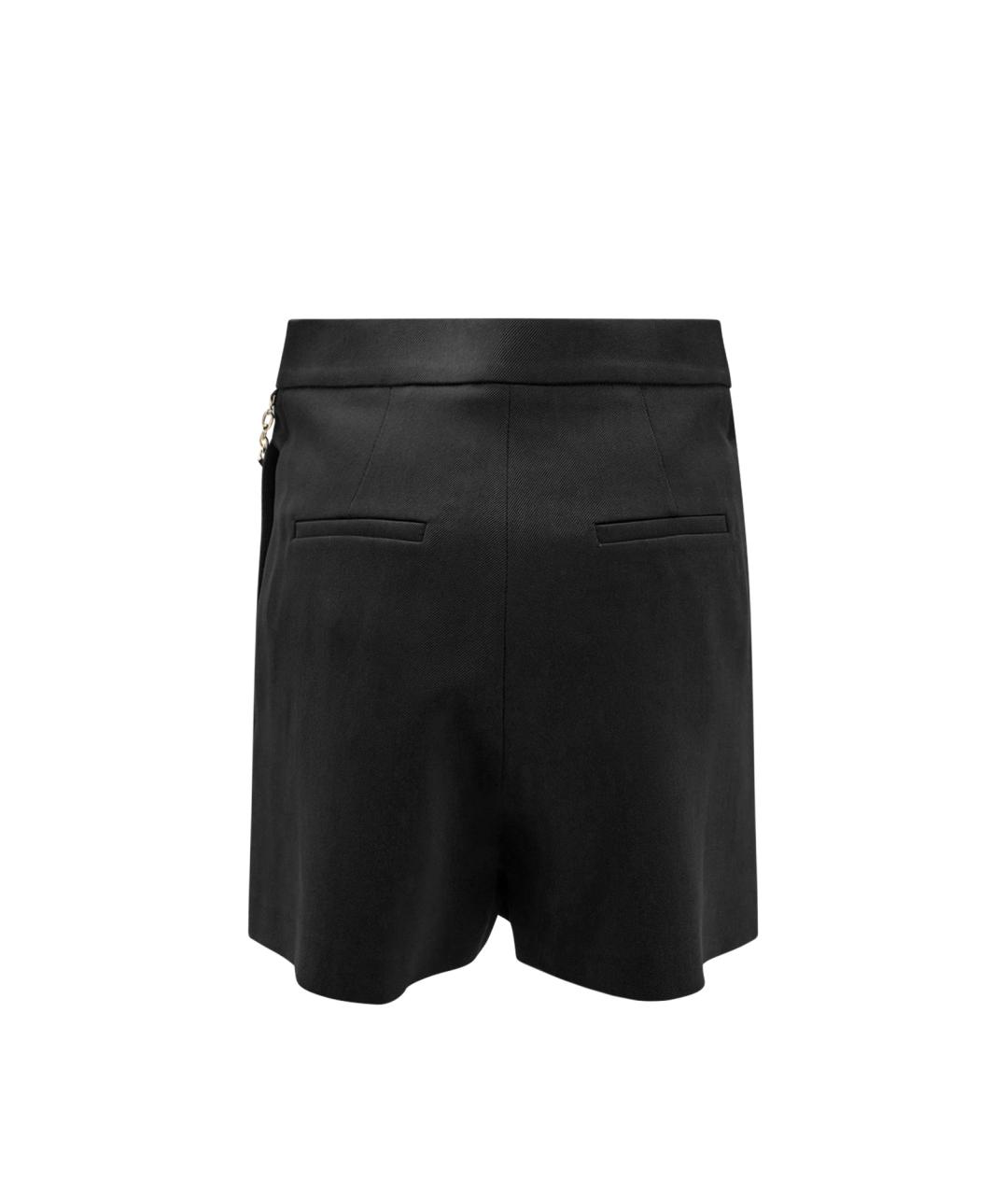 ELISABETTA FRANCHI Черные вискозные шорты, фото 2