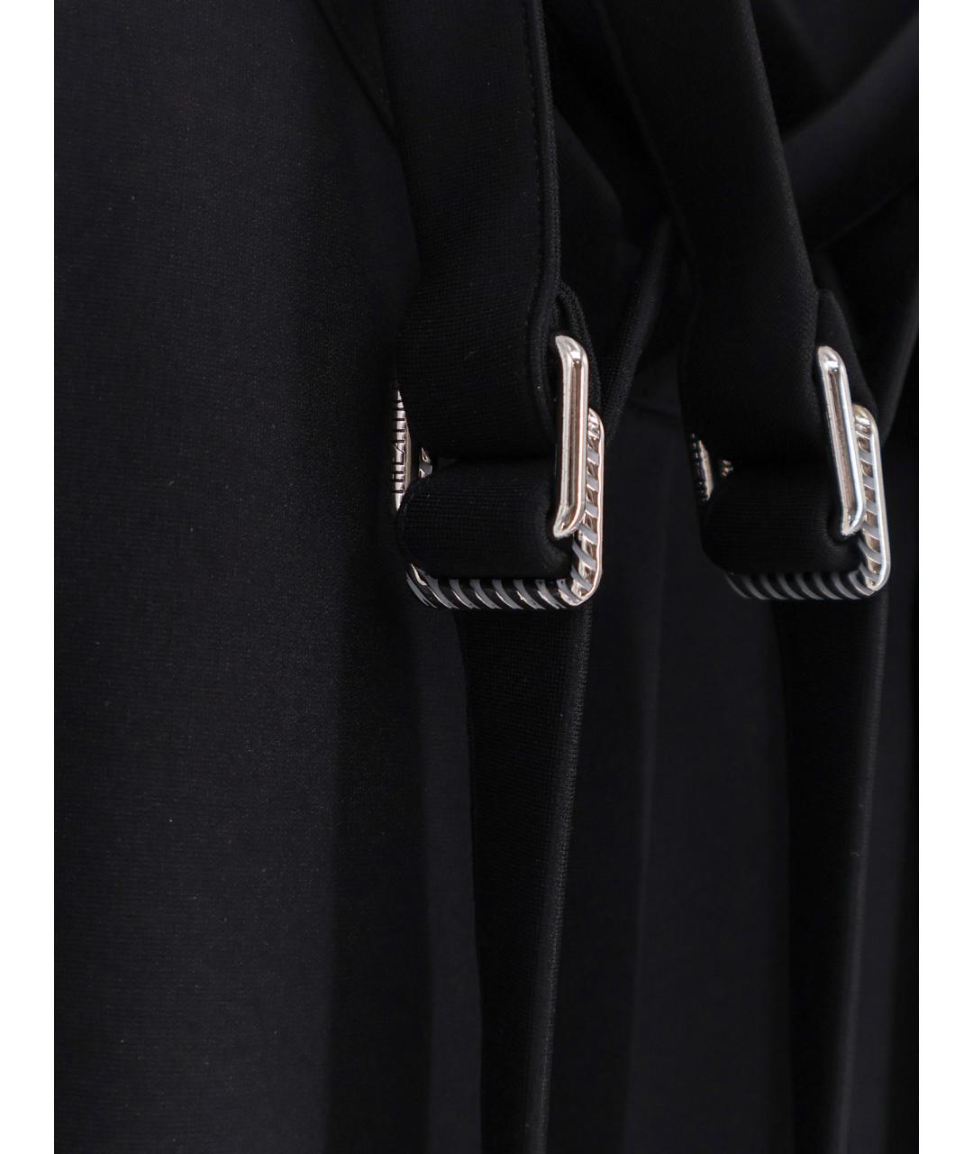 THE ATTICO Черное вискозное коктейльное платье, фото 3