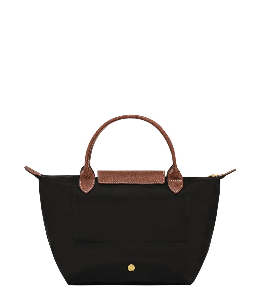 LONGCHAMP Черная тканевая сумка тоут, фото 2