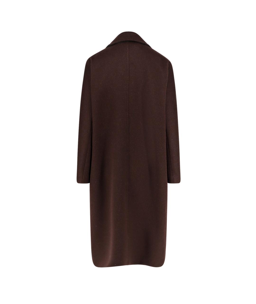MAX MARA Коричневое кашемировое пальто, фото 2