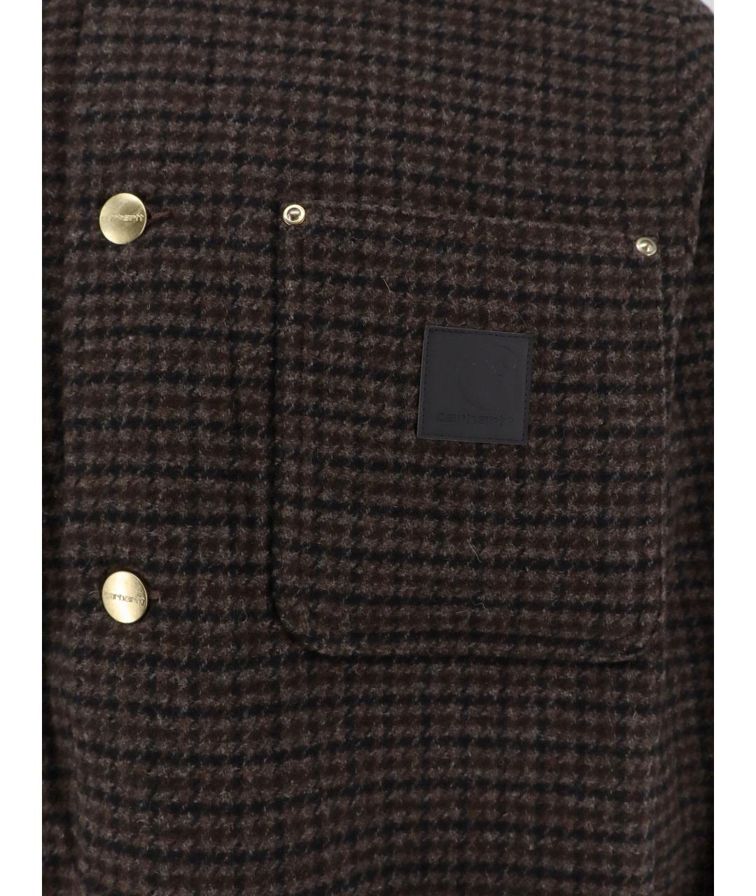 CARHARTT WIP Коричневая полиэстеровая куртка, фото 3