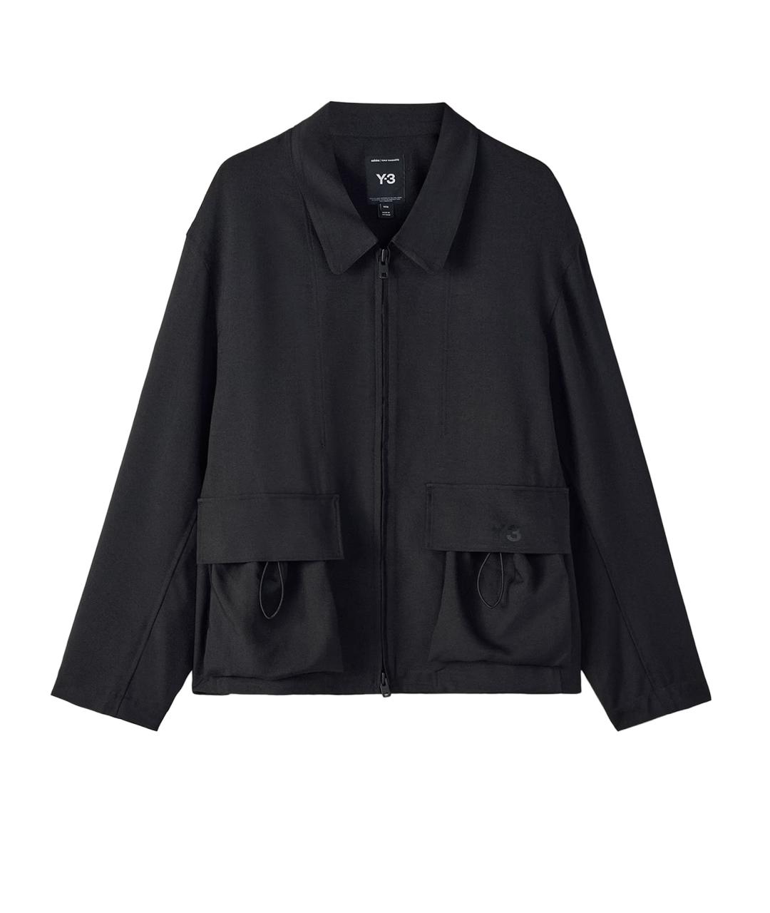 Y-3 Черная полиамидовая куртка, фото 1