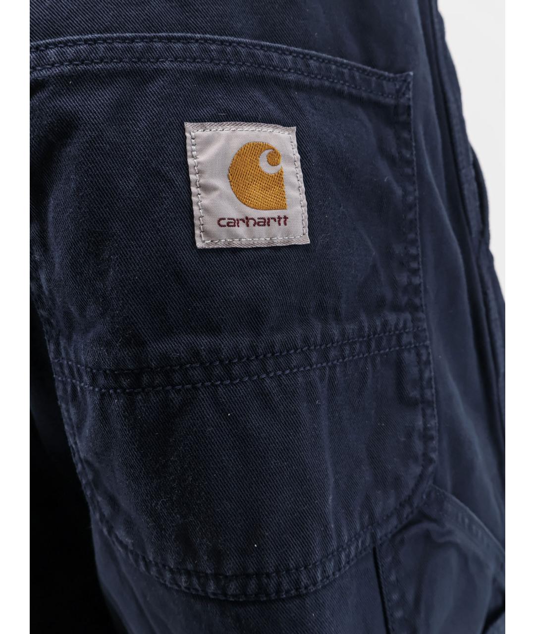 CARHARTT WIP Темно-синие хлопковые повседневные брюки, фото 3