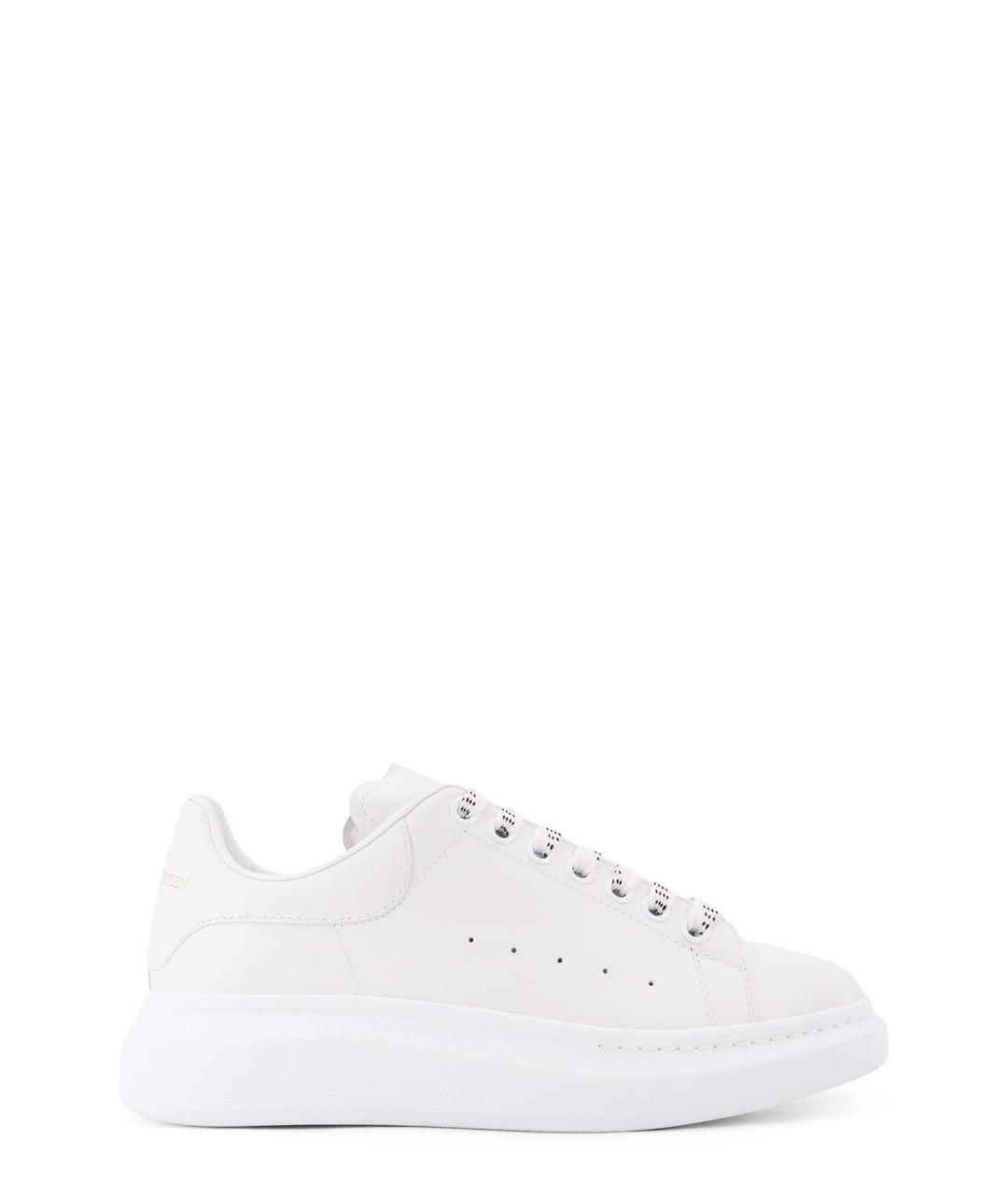 ALEXANDER MCQUEEN Белые кожаные низкие кроссовки / кеды, фото 1